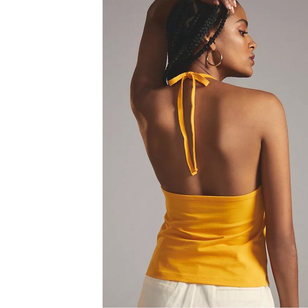 Anthropologie Maeve V-Neck Halter Top - Picture 2 of 10